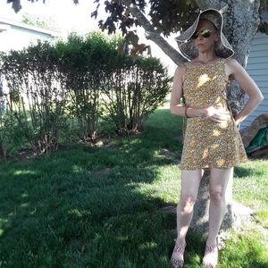 Yellow Floral H&M Mini Dress